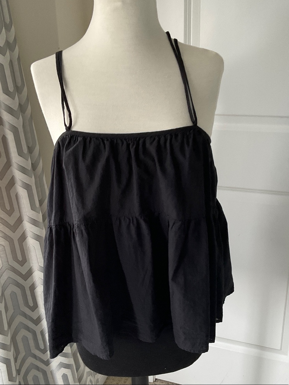 Everlane tiered strappy tank top shirt nwt size small